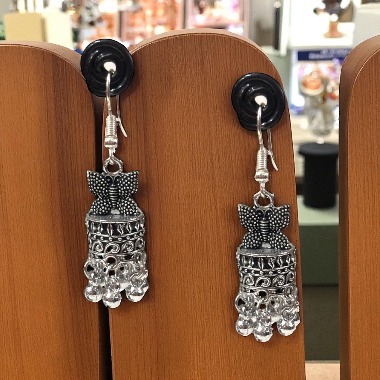 Bohemian Tribal Butterfly Bell Dangle Earrings